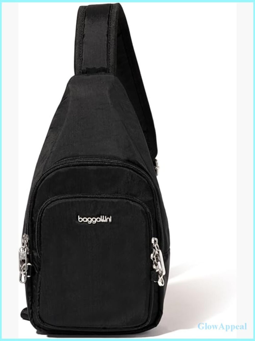 Anti-Theft Crossbody Sling Bag Locking Zippers Lightweight Travel